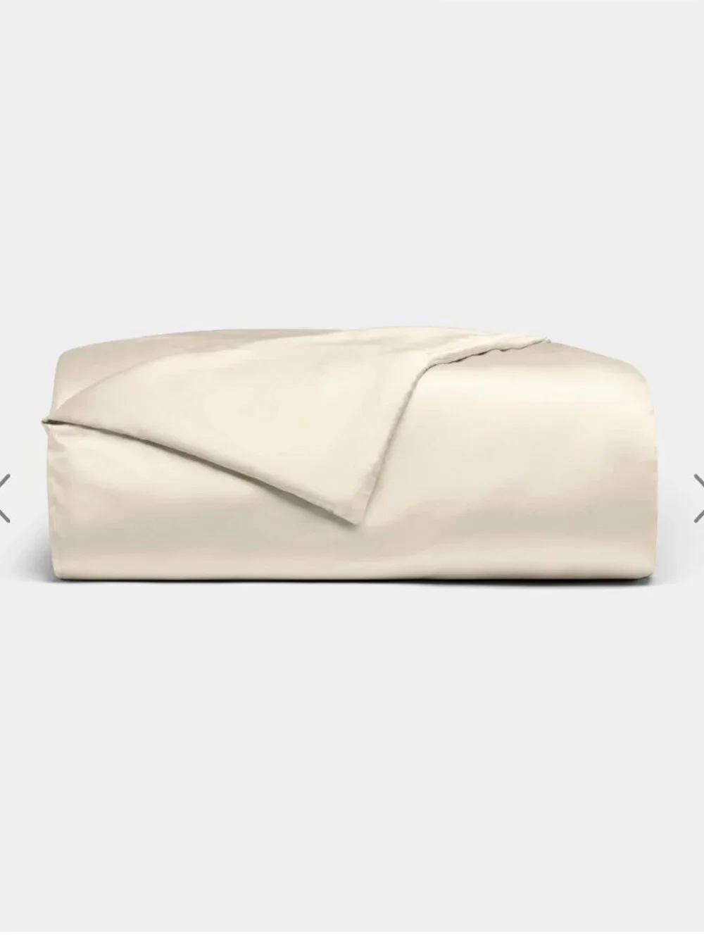 NWT Cozy Earth King Bamboo Duvet Cover Creme Luxury Bedding